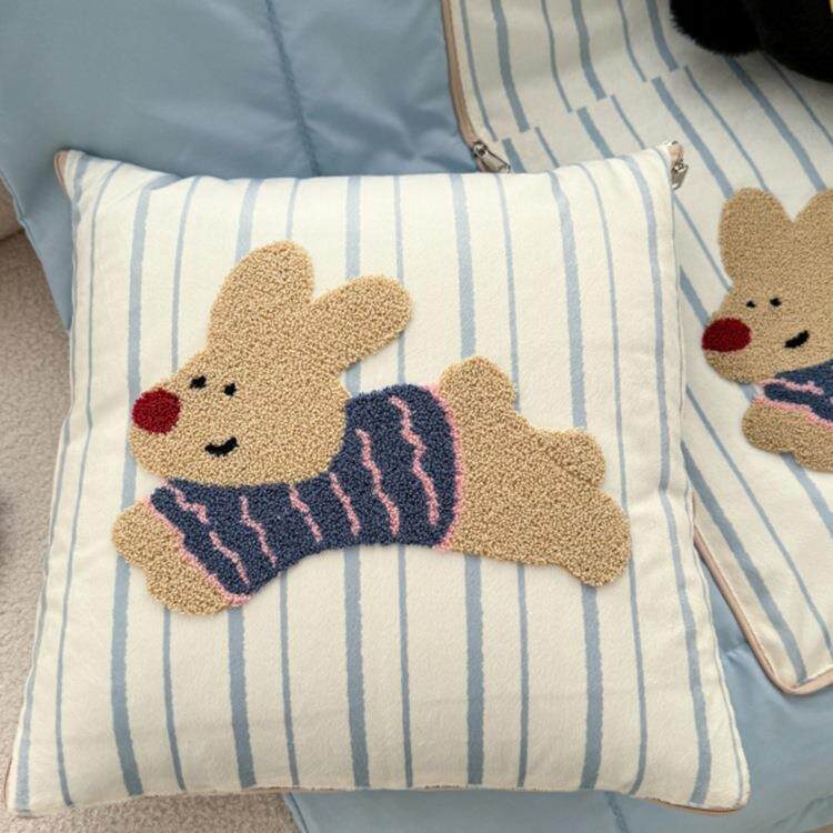 新款毛巾绣抱枕被两用折叠靠枕车载办公室午睡枕头毯子二合一