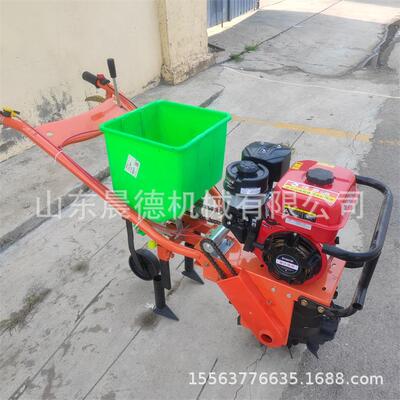 三行汽油播种机行距可调柴油追肥玉米大豆施肥机