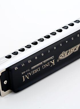 EASTTOPHARMONICA金色梦想者12孔半音阶C调口琴高档半音阶口琴