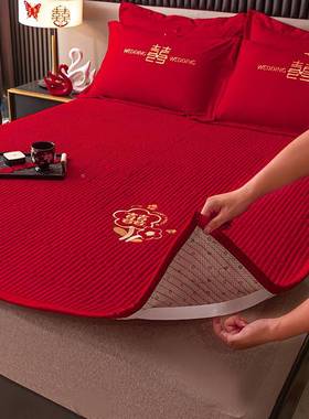 大红色婚庆加床厚垫EX240817软垫用家榻榻米垫可折叠嫁睡垫新婚娶