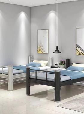 单人床学生米员工舍租房单层铁架床钢制1米宽宿12出ICF宽单人床