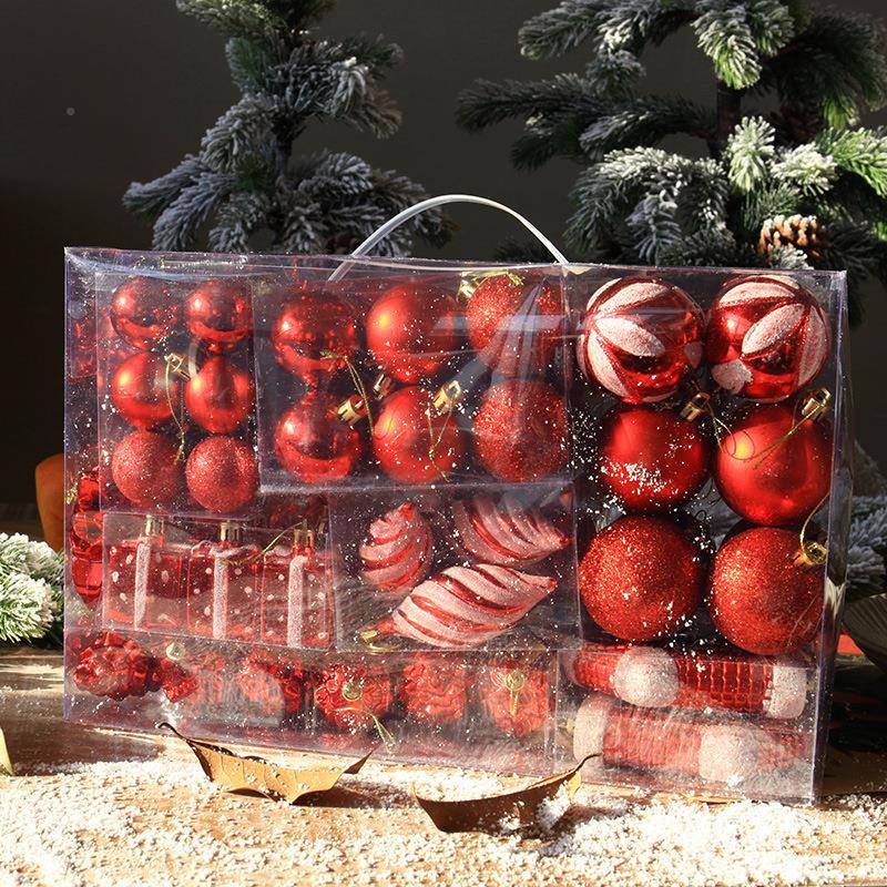 婷新款圣29诞装球饰品多多包饰装球圣芷诞装饰圣诞树装饰配件