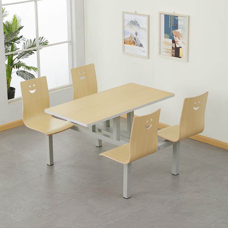 A10L员工职厅工事业单位学校生食堂餐桌椅连快体学四人餐MMQ桌椅