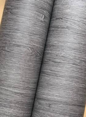 特厚导气槽灰色木纹复c古817自粘墙壁纸纸v装饰贴膜展柜波音p软片