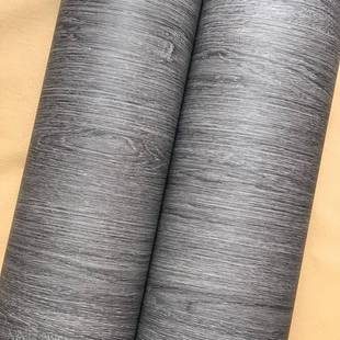 特厚导气槽灰色木纹复c古817自粘墙壁纸纸v装 饰贴膜展柜波音p软片