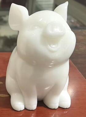 工艺品家居饰厅现代中式创意客卧品-儿童房动式物貔貅小猪摆件混