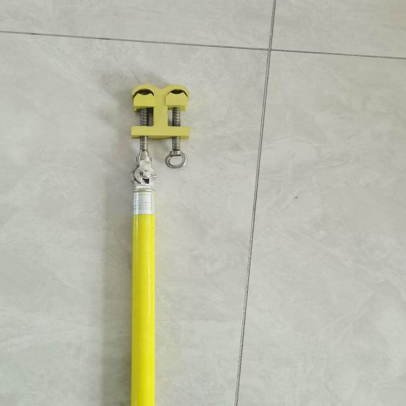 双头锁杆高压绝缘双锁线杆带电作业头高引挂杆配电线路固定夹线空