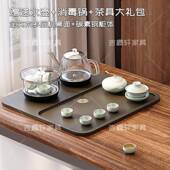 20AEW25新款 家用小型客厅阳台家用实碳素钢茶桌整茶烧水木壶一台