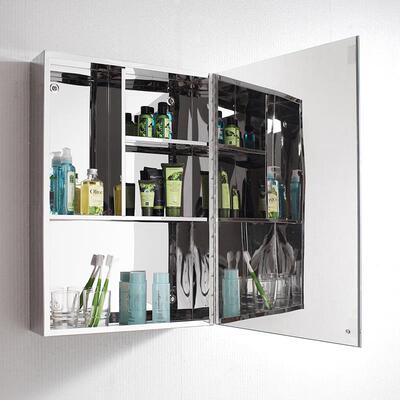 不锈钢浴柜室镜柜收4164纳吊型0CM小户卫生间厕所挂墙式镜子储物