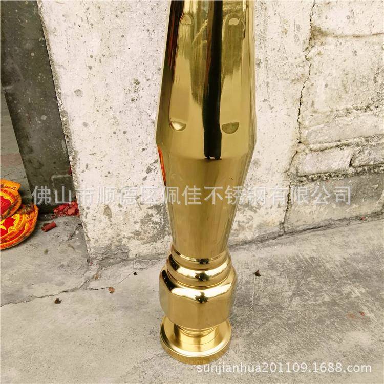 东郑州不MBQ锈锈钢立柱葫芦花瓶柱价格太原酒吧柱不钢山楼梯装饰