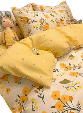 纯棉单件被套150x2x00单人花床单100全棉1.5米舍被单宿被罩20ENXI