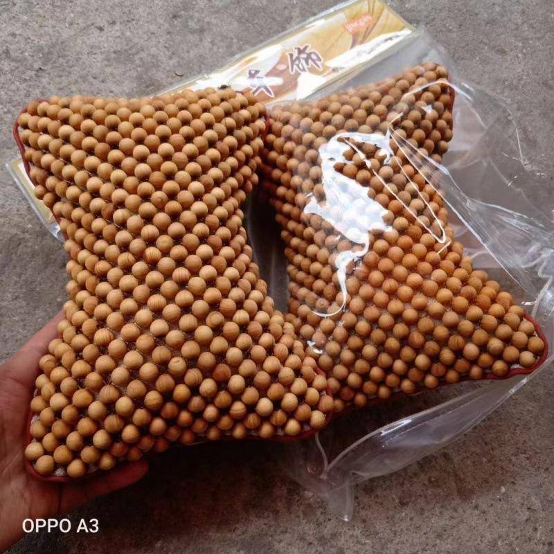 太行崖柏木1.0珠子纯手工编织工艺汽车头枕珠子枕头车饰
