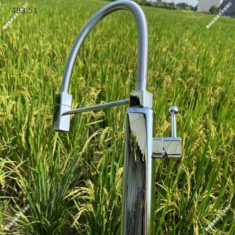 意大利复古冷热厨房龙头水槽平替旋转全铜水抽拉家用smeg随意拉抽