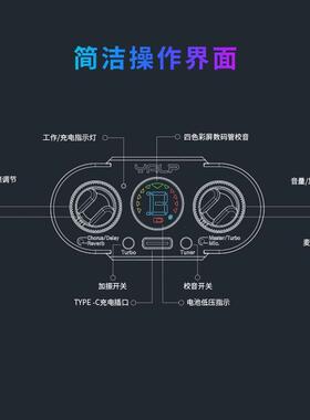 DOUBLE拾音器Y11同频加振拾音器古典木吉他民谣加震拾音器调音表