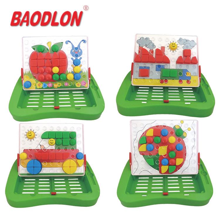 BAODLON宝德龙逻辑兔加厚拼插积木幼儿园桌面玩具
