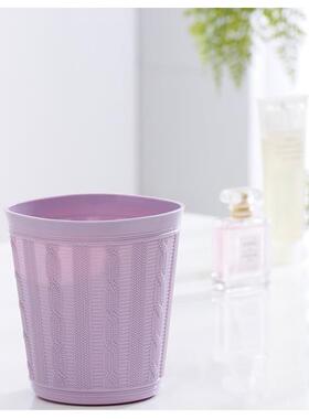 顺荣麻花纹收纳桶、桌面桶无盖加厚卫生桶塑料SR66-215