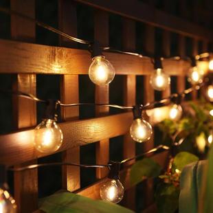 G40户外露营挂灯彩灯家用庭院阳台装 饰氛围LED灯串店铺民宿节日灯