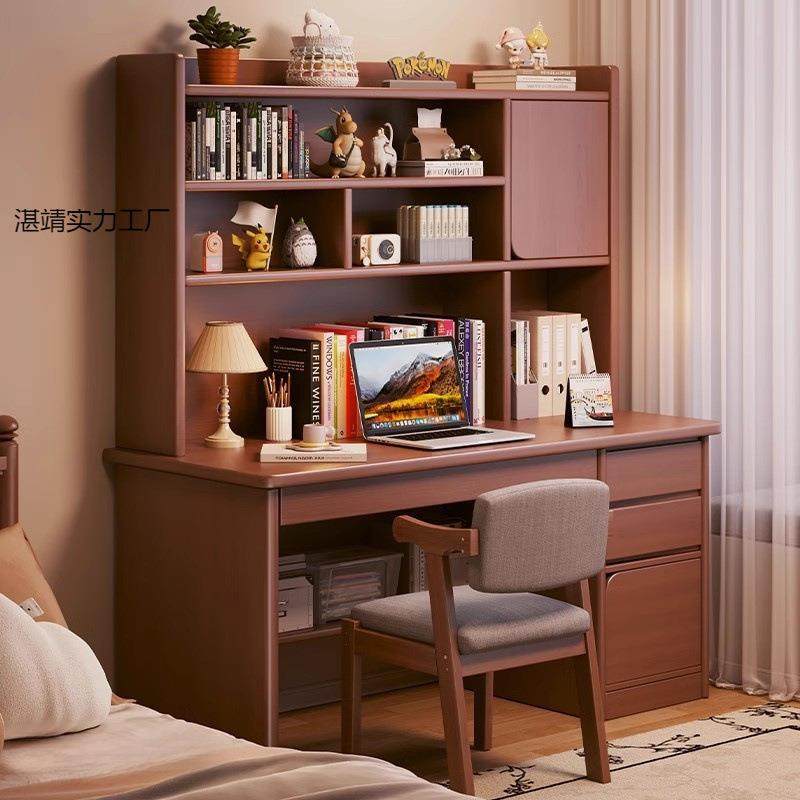 加厚书桌学生家用学习写字桌卧室书架一体桌子书柜抽屉成人电脑桌,电子元器件市场,其它元器件,淘宝优惠券,粉丝福利购,淘宝优惠卷
