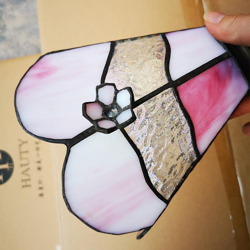 直销帝凡尼粉色立体花问号灯书房卧室床头欧式田园简约台灯
