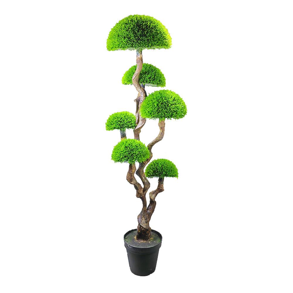 仿真异型树松针五菇绿植锥形树植物造型树黄杨木螺旋树