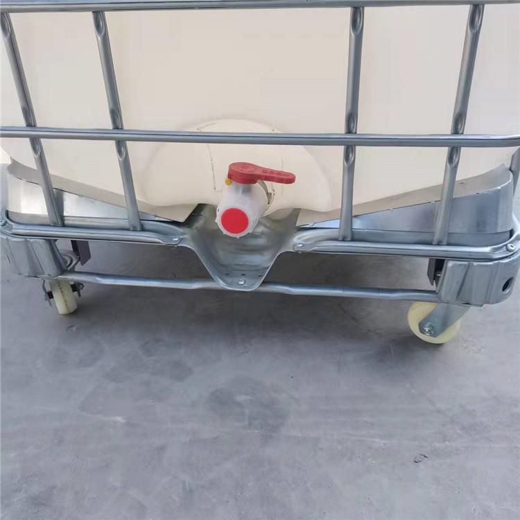 新款斜口吨桶ibc集装桶塑料方桶排液零残留1立方化工包装周转桶