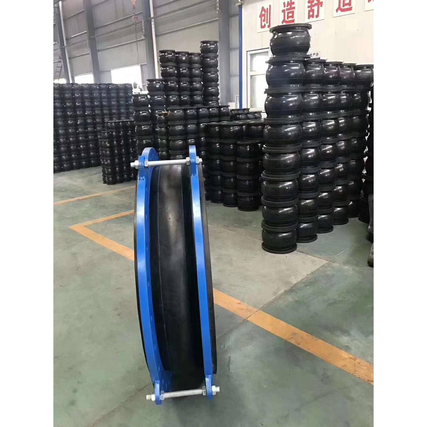 非金属橡胶补偿器膨胀节大口径橡胶软接头防拉托橡胶软连接