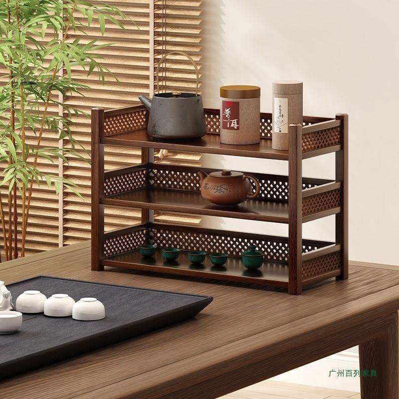 实木置物架小型桌上博古架茶具紫砂壶收纳架子办公桌茶桌整理桌面,基础建材,脚轮/万向轮,淘宝优惠券,粉丝福利购,淘宝优惠卷