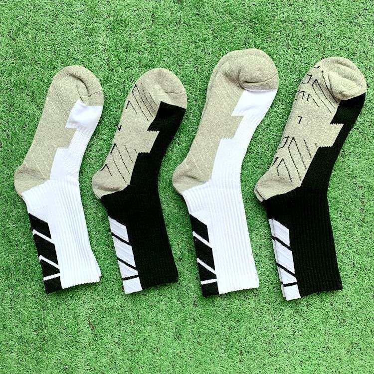 专业足球篮球袜学生中筒袜成人儿童薄款训练加厚毛巾底跑步短袜子