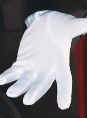 魔术师白色手套礼仪万圣节爵士舞蹈魔术师手套街舞手套道具演出