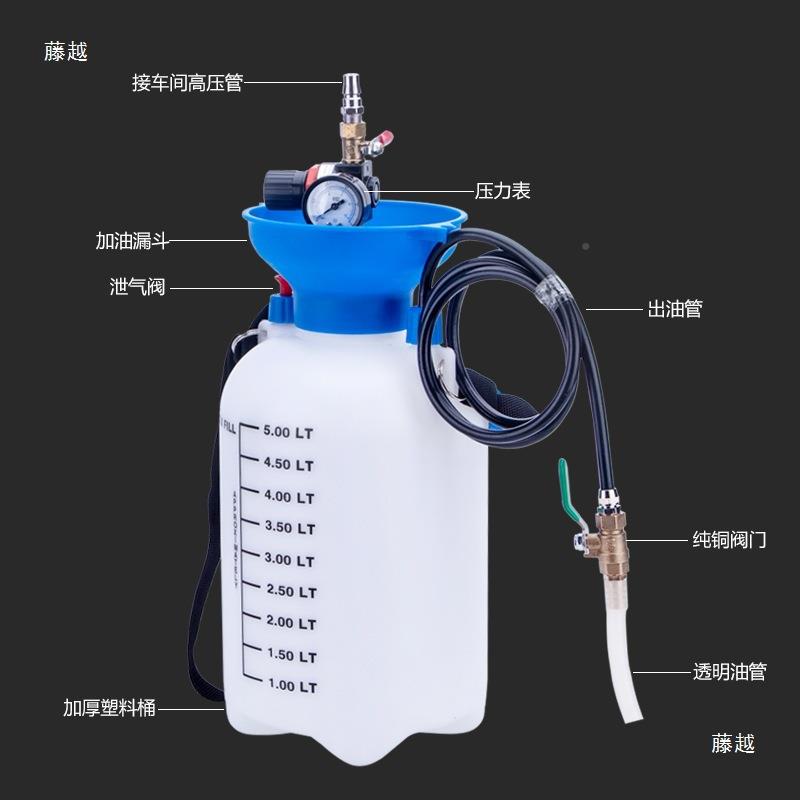 气动加注齿轮油变加速箱油加油机5L汽车波机箱注703油器器油油垒