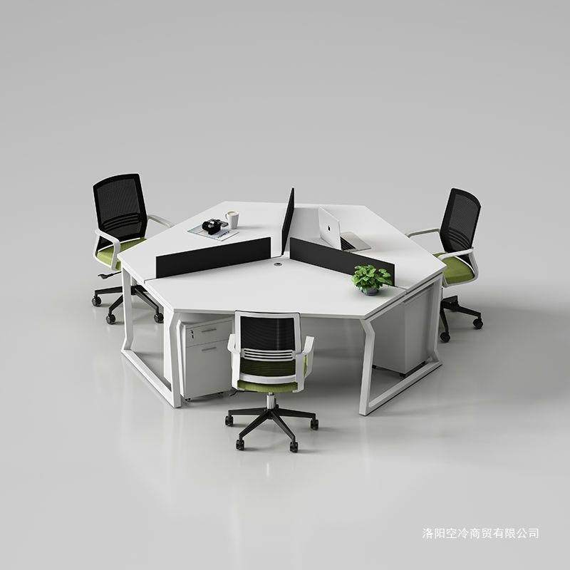 创意职员六人办公桌椅组合简约现代员工位人办公室电脑办公桌子