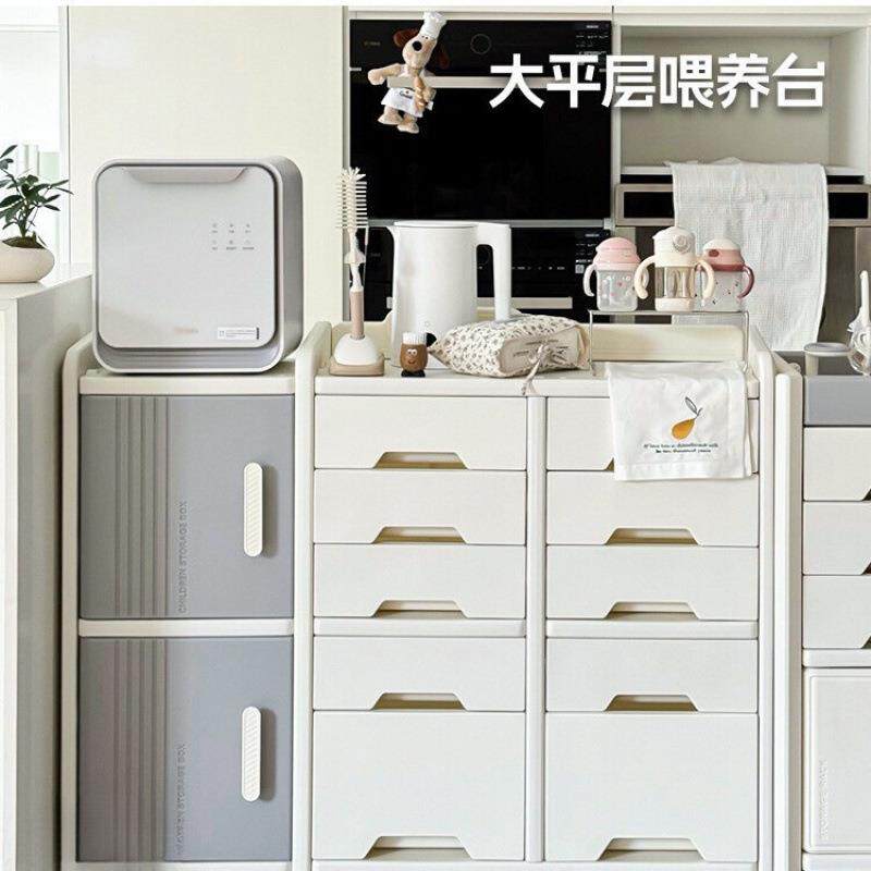 儿童玩具收养纳架落家用婴儿用喂台收纳柜宝宝置地物整理箱品xmyP