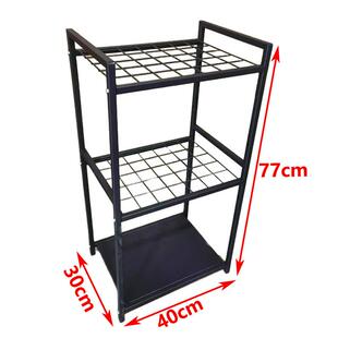 热销车库整理架墙边角落三角置物架园艺工具铲子耙子立体收纳架