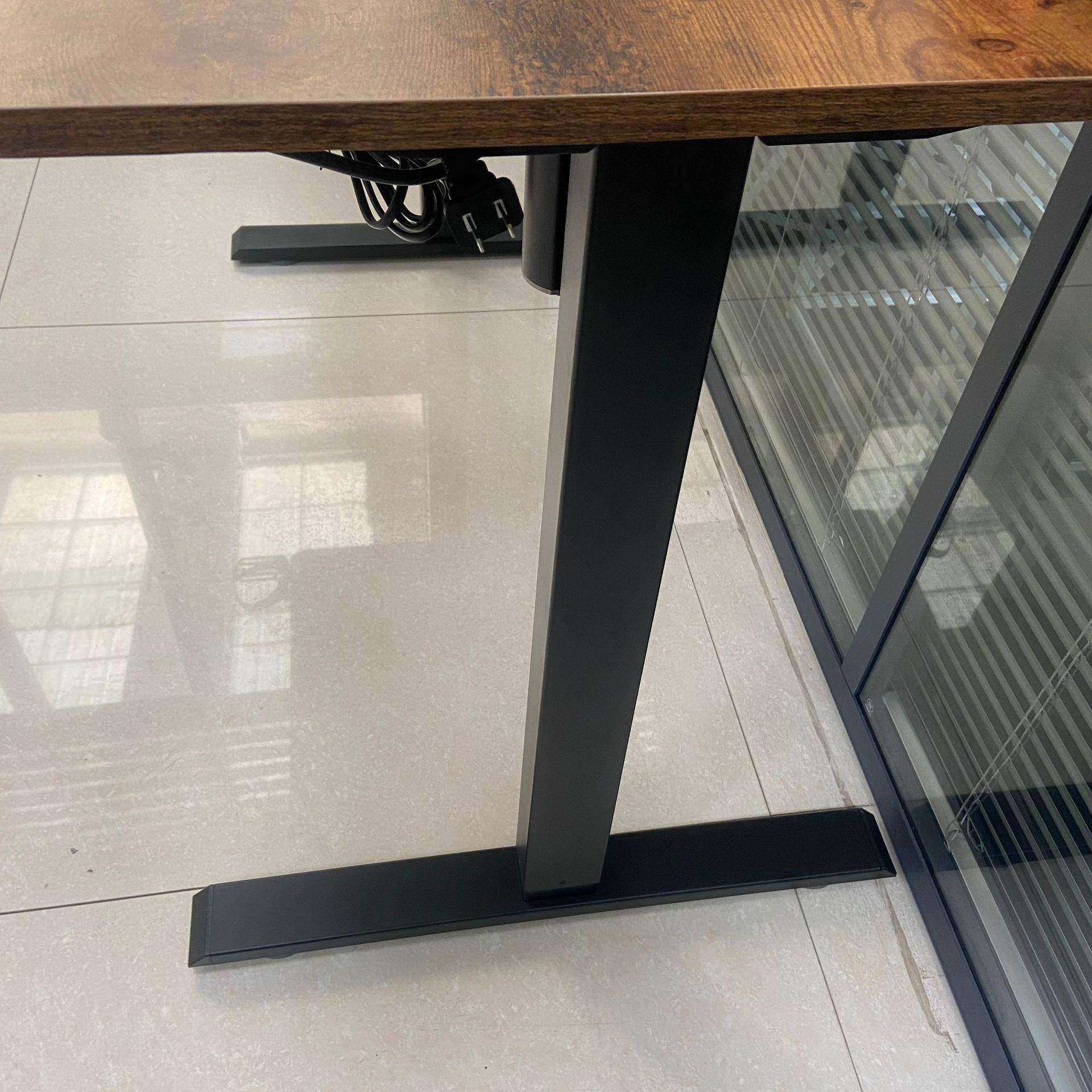 艾柯迪电动升降桌简约电脑展示桌站立家用学习站坐两用自动升降桌