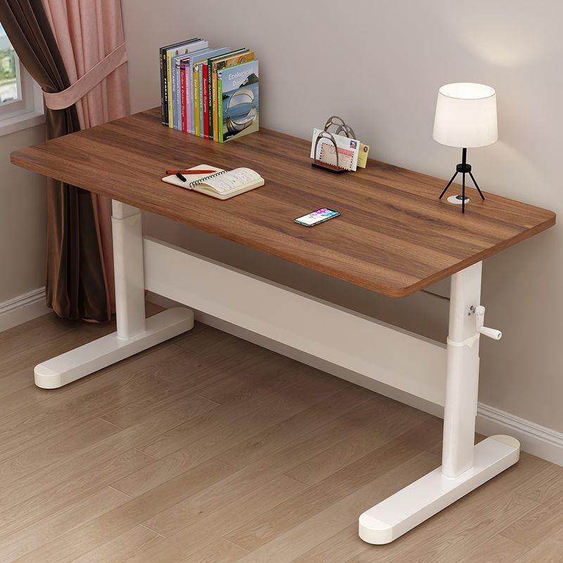 实木手摇升降儿童学习桌学生写字桌书桌家用电脑桌写作业桌包邮