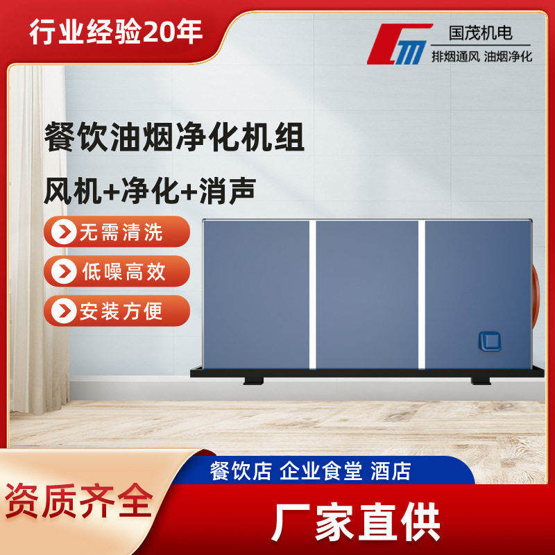 厂家直供 油烟净化器 餐饮商用厨房饭店油烟净化一体机组应用广泛