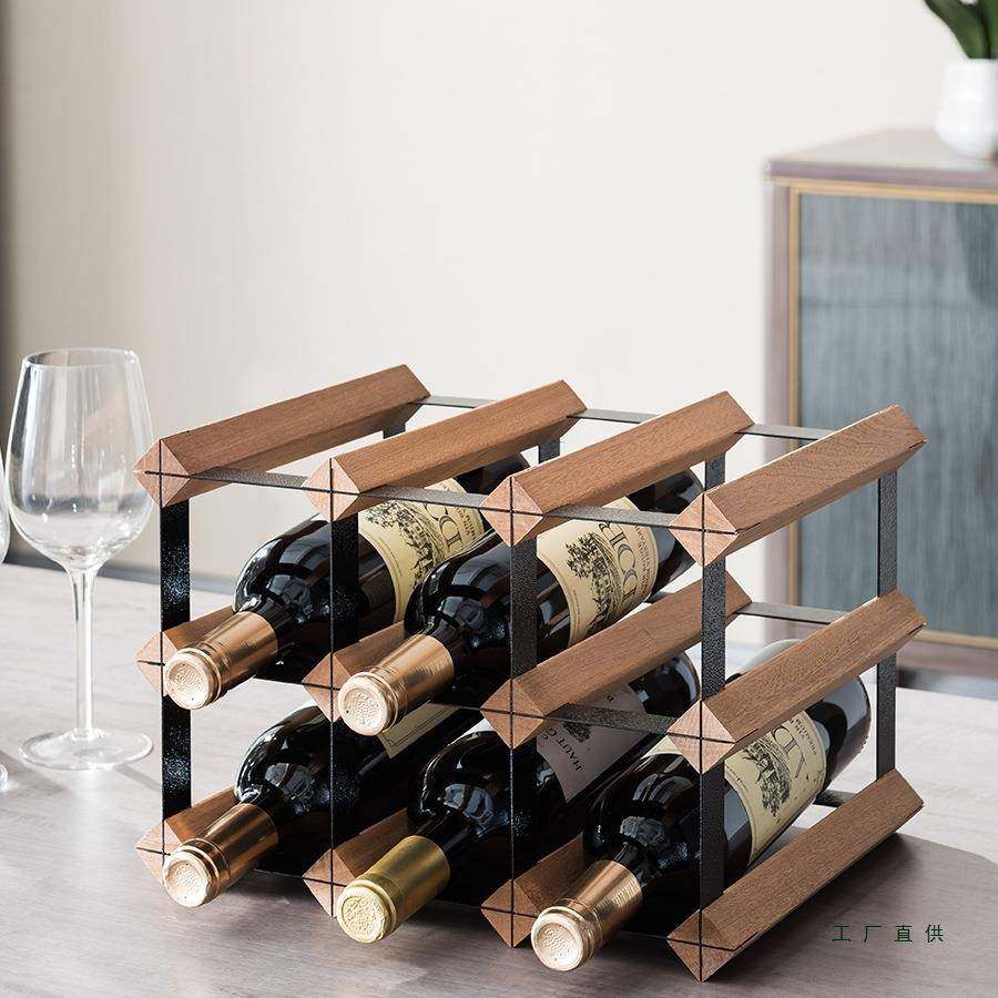 酒架红酒格子轻奢架子小置物架酒柜现代菱形格收纳酒格红酒架摆件,家居饰品,装饰摆件,淘宝优惠券,粉丝福利购,淘宝优惠卷