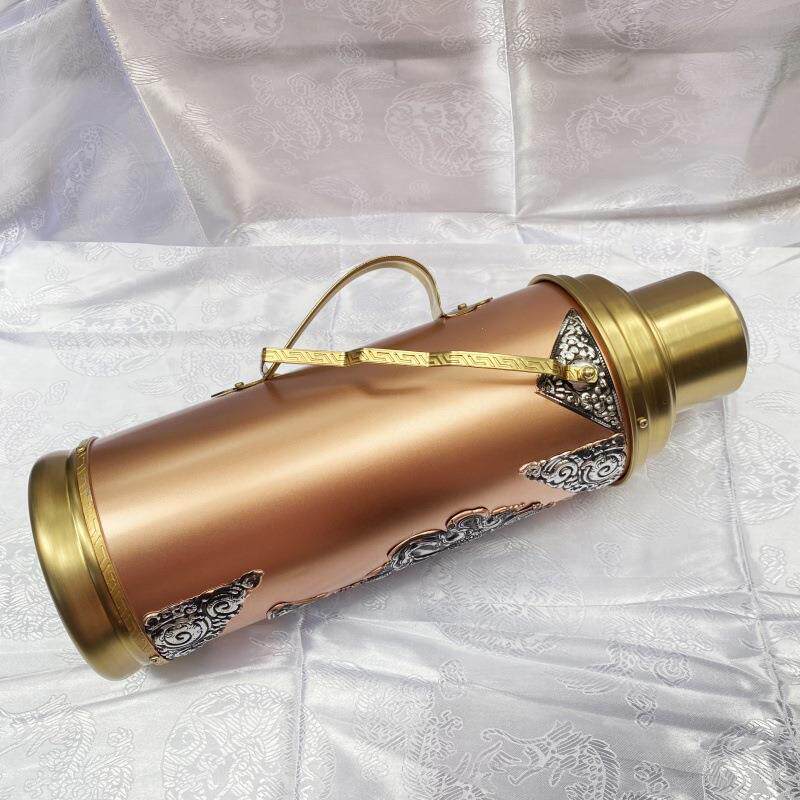 藏式蒙古雕花复古怀旧壶家用合金保温暖壶温水瓶手提暖瓶老式热水图片