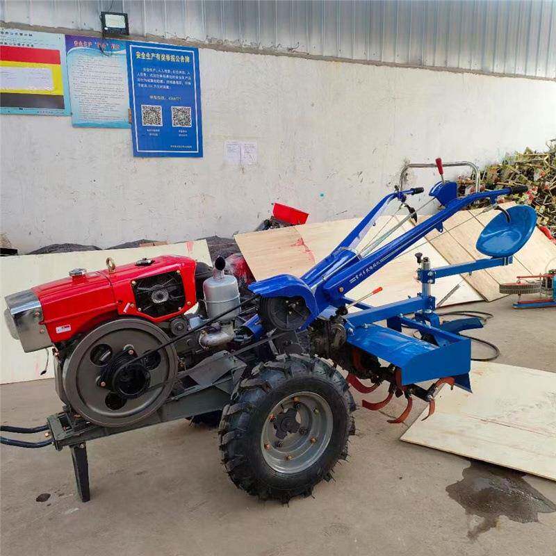手扶式旋耕犁地拖拉机农用运输多功能小型拖拉机圆盘犁翻土耙地机
