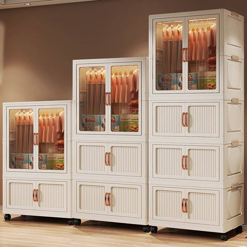 简易衣柜免安装收纳柜儿童衣柜家用客厅卧室衣橱置物柜衣服折叠柜