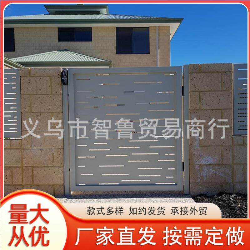 乡村别墅进户门铁艺门简约欧式豪华进户门花园门庭院小门