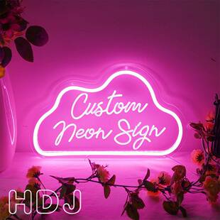 字母霓虹灯牌custom neon sign亚克力板雕刻装饰灯外贸跨境商家