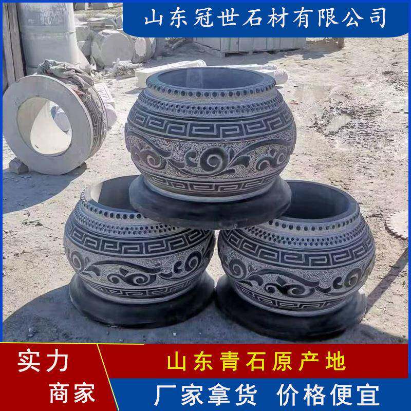 古建园林石雕柱墩子 家祠柱子雕花底座 花岗岩石墩子厂家