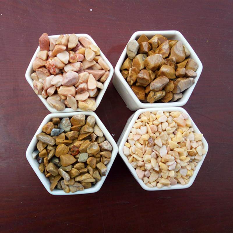 厂家彩色水洗石鱼缸铺底园林路面铺设机制水磨石子量大更优惠