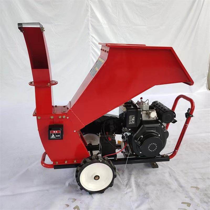 汽树油动力碎枝园机林木碎机188柴油移动式家用小型树枝粉粉HF-19