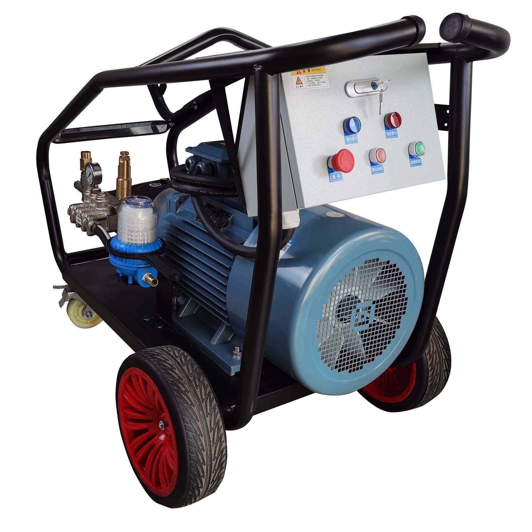 工凝业级高压KH5022清洗机22千瓦超500公压力喷砂除斤锈除漆吊篮