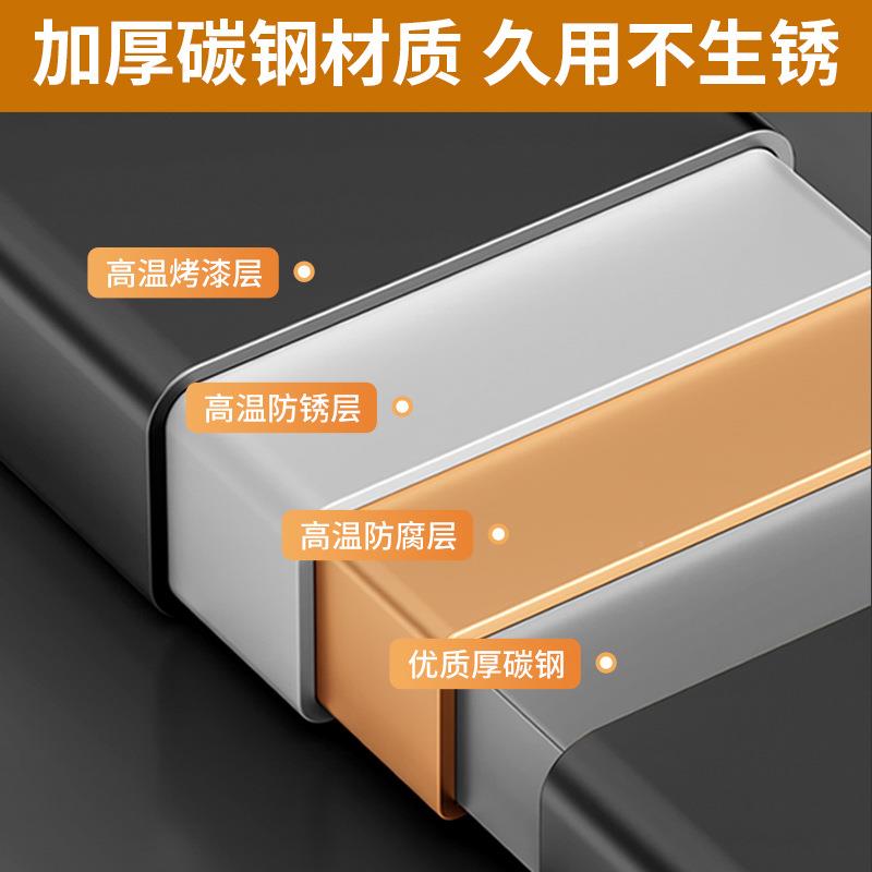厨房料免钉多层调味物瓶收纳架多层可调节门OY-HS6-2壁挂置物后篮