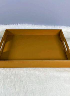 现代餐奢客厅茶几收纳装轻饰NFN品托盘约别墅家居样板间摆件厅简