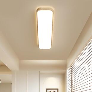 日式原木走廊灯过灯道风灯现长代简334约风条玄关灯阳台吸顶灯具