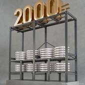 衣柜家用卧室结实耐用布衣柜加粗钢架免安装 收纳简易衣柜出租房用